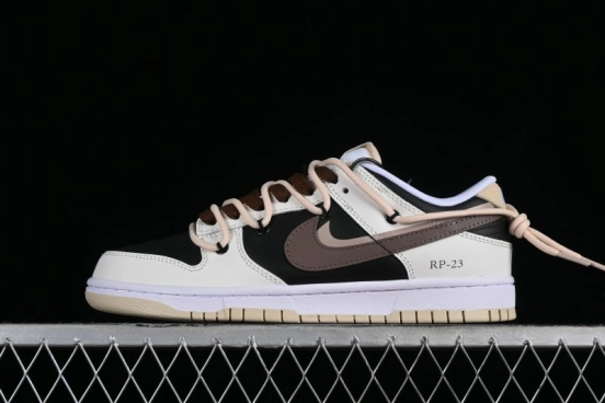 Nike Dunk Low Chestnut Letter High Street Black Brown Deconstructed SB Strap Low Top Casual Skate Shoes - DV0831-003