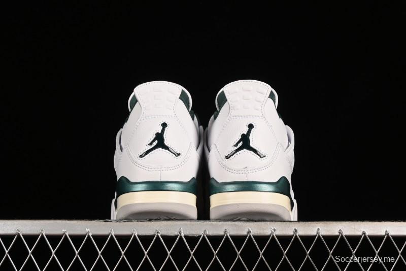 Nike Air Jordan 4 Retro Sneakers with Oxidized Green Accents and Visible Air Cushion - AQ8138-103