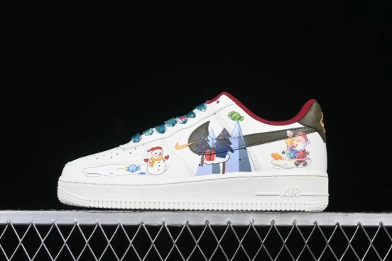 Nike Air Force 1 '07 Low Custom Christmas Party Casual Sneakers - DM0970-132