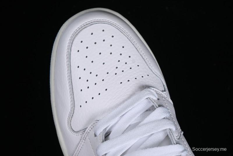 Nike Air Jordan 1 Mid Industrial Blue Basketball Shoes with Air Cushion - FN5215-141