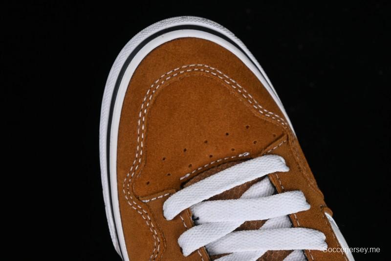 Vans Caldrone Classic American Retro Skate Shoes in Brown Orange - VN000CXZ1OU