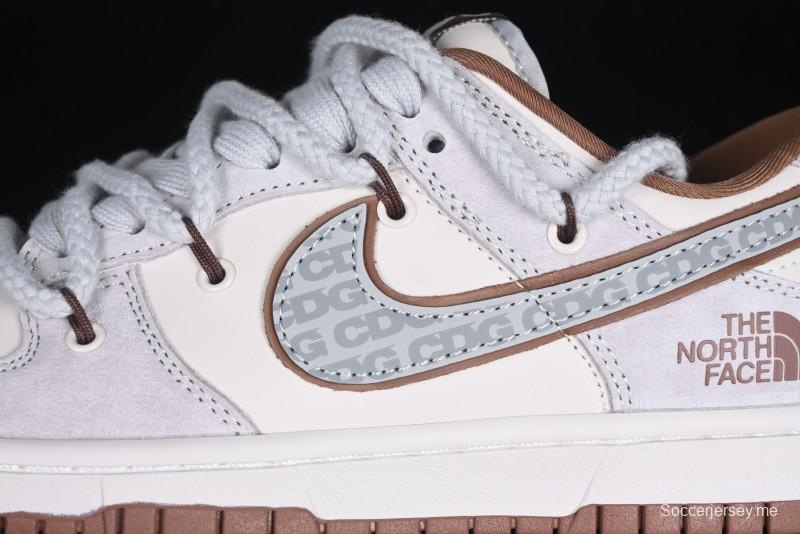 Nike SB Dunk Low The North Face x CDG Collaboration Anniversary Edition Custom Low-Top Casual Sneakers - XX3168-110