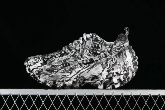 Balenciaga Defender Rubber Platform Sneakers Low-Top Tank Tread Tire Design Outdoor Casual Sports Running Shoes - W2RG19010