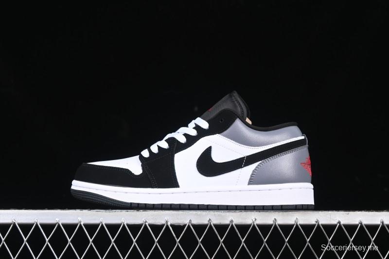 Nike Air Jordan 1 Low AJ1 Grey White Black Swoosh Casual Sneakers - HF3148-106