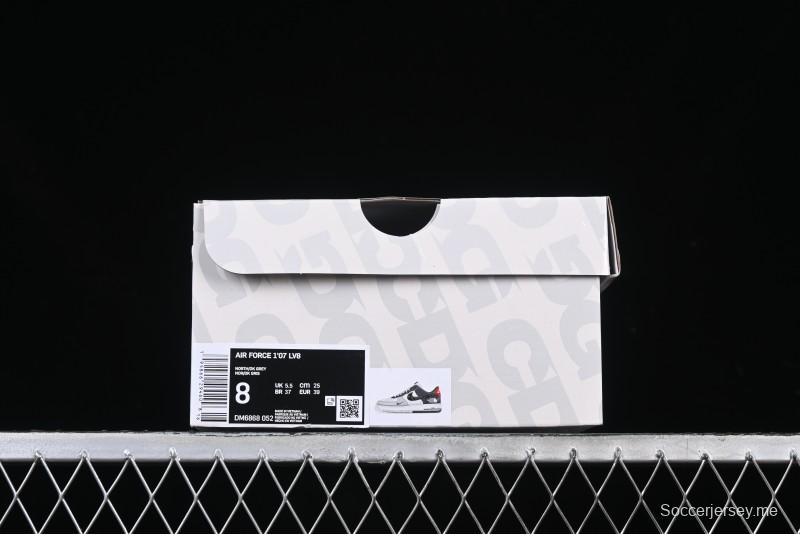 Nike Air Force 1 '07 Low The North Face Collaboration Beige Grey Black Snake Leather Custom Casual Sneakers - DM6688-052
