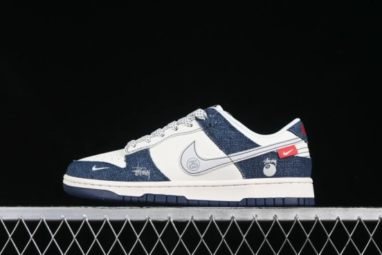 Nike Dunk SB Low x Fragment x Stüssy "Blue Denim Collab"