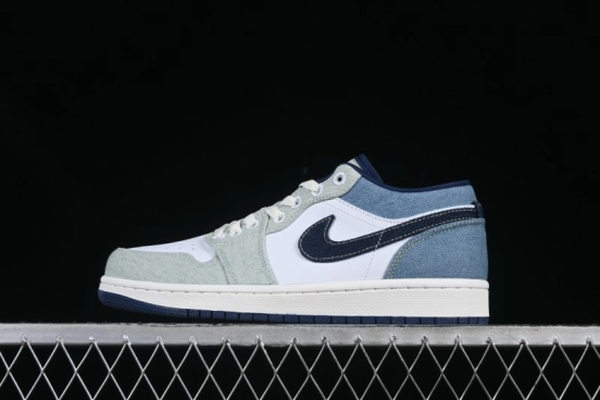 Nike Air Jordan 1 Low "Canadian Tuxedo" Basketball Shoes - IH0648-141