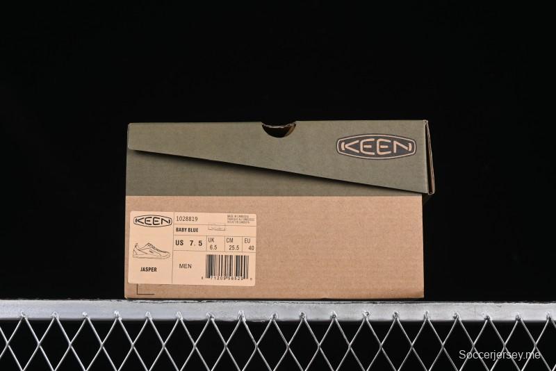 KEEN Jasper Lightweight Outdoor Adventure Shoes – Mint Green & Navy