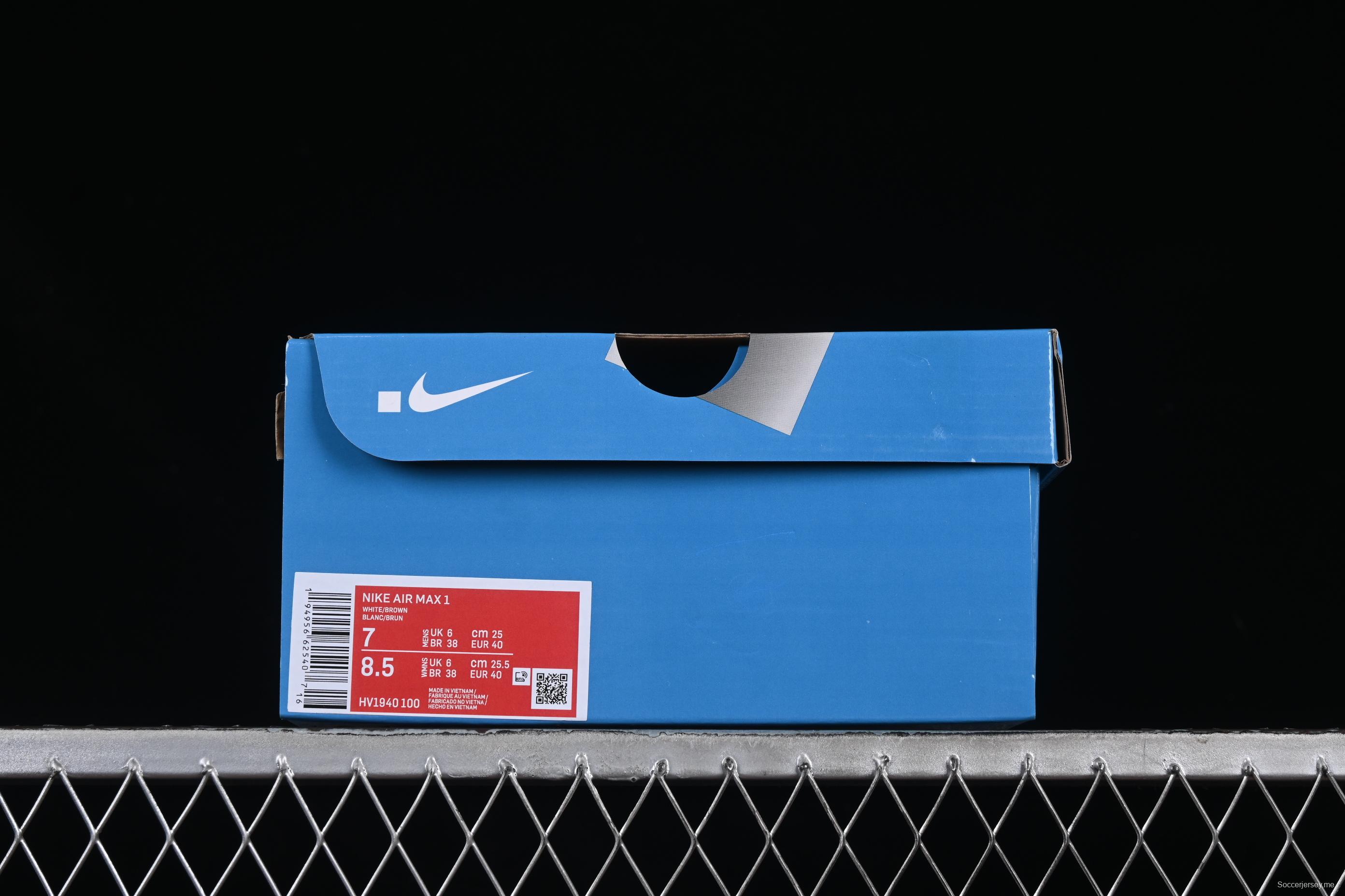 Nike Air Max 1 Retro Running Shoes with Half-Sole Air Cushion - HV1940-100