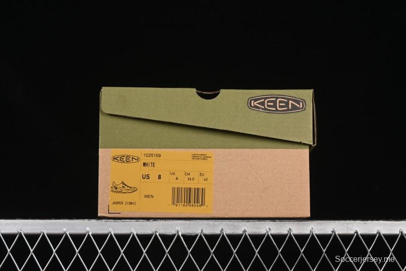 Keen Jasper Rocks SP Urban Series Retro Low-Top Lace-Up Outdoor Camping Hiking Mountaineering Training Shoes - 1025169White