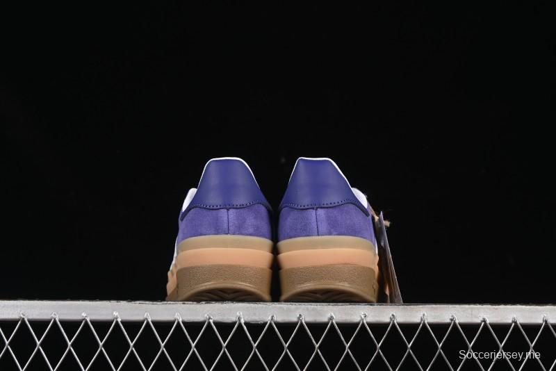 Adidas Originals Gazelle Bold IE0419 Low-Top Sneakers with Thick Sole for Casual Wear, Slip-Resistant and Durable