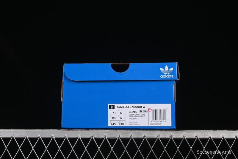 Adidas Originals Gazelle Indoor Retro Casual Shoes with Anti-Slip and Wear-Resistant Design - JI2716