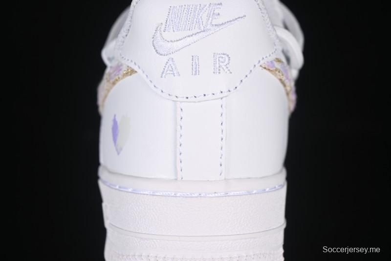 Nike Air Force 1'07 Low Purple Chanel-Inspired Casual Sneakers - DH9999-556