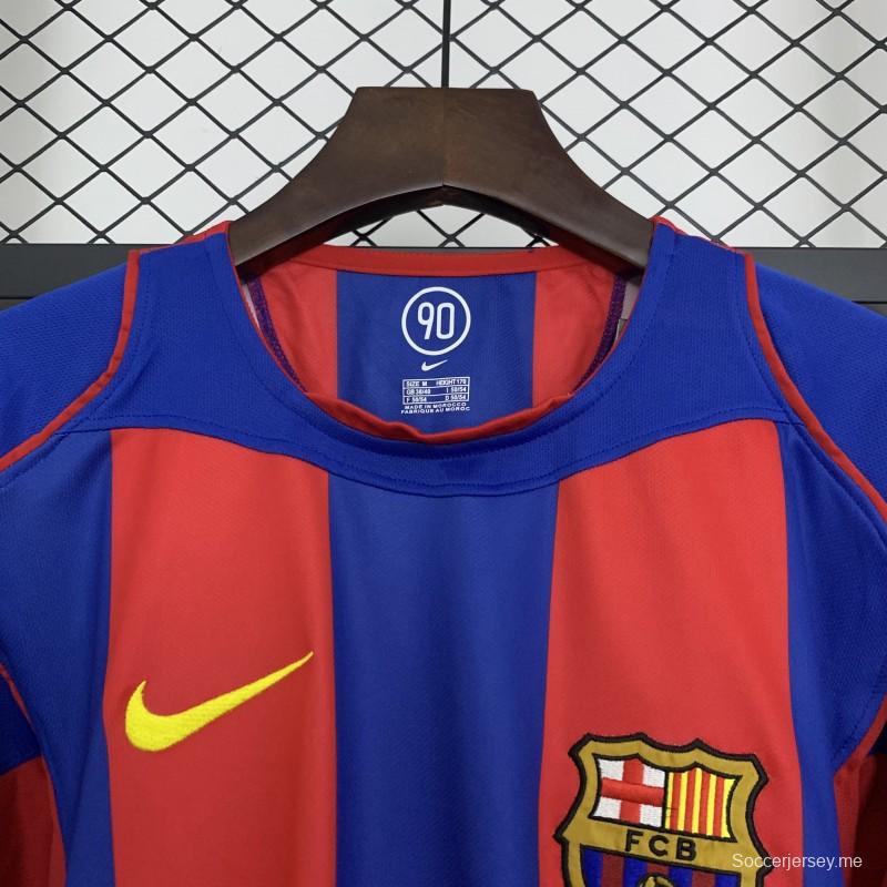 04/05 04/05 قميص برشلونة الرجعي المنزلي