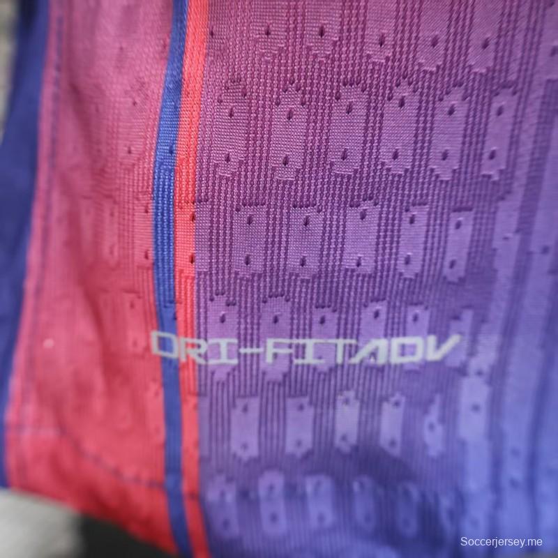 نسخة اللاعب 25/26 قميص برشلونة الأساسي 25/26