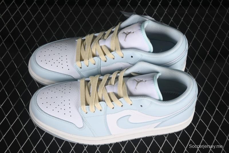 نايك اير جوردان 1 اير جوردان 1 لاو AJ1 AJ1 أزرق نعناعي منخفض الكاجوال لايف ستايل - HJ5999-400