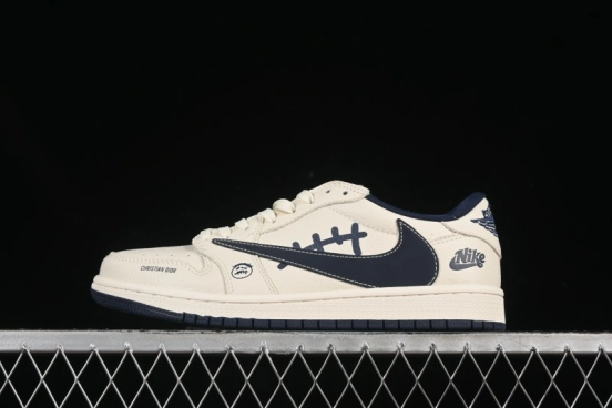 حذاء نايك ترافيس سكوت x Fragment Design x Air Jordan 1 Low OG SP SP AJ1 Collaboration - LD2025-009
