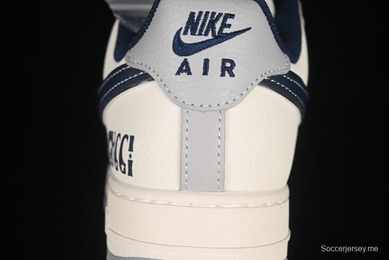 حذاء نايك اير فورس 1 '07 المنخفض من نايكي، حذاء رياضي كاجوال بتعاون غوتشي باللون الرمادي والأزرق - XS1958-543