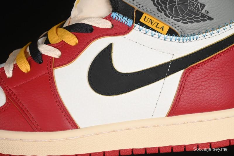 حذاء كرة السلة نايك يونيون × اير جوردان 1 ريترو هاي شادو شيكاغو - HV8563-600