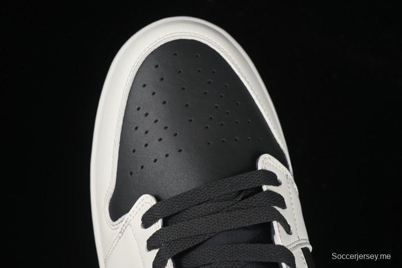 حذاء نايك اير جوردان 1 لاو AJ1 ريترو كاجوال من نايك باللون الرمادي الأبيض الأسود - IH0649-021