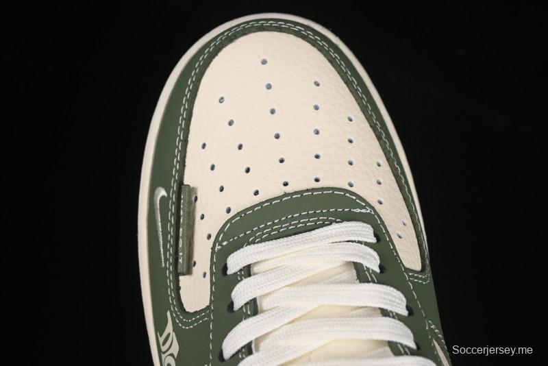 حذاء نايك اير فورس 1'07 منخفض بالتعاون مع ديور باللون الأخضر الداكن المزين بنقوش الأزهار - KK1988-081