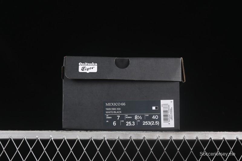 أونيتسوكا تايجر مكسيكو تايجر 66 حذاء رياضي جلدي منخفض من الجلد للجري العادي - 1183C380-100