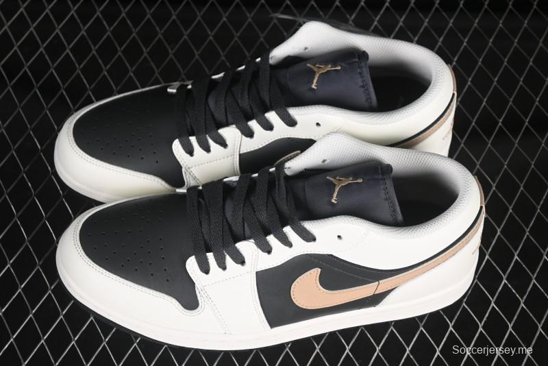 حذاء نايك اير جوردان 1 لاو AJ1 ريترو كاجوال من نايك باللون الرمادي الأبيض الأسود - IH0649-021