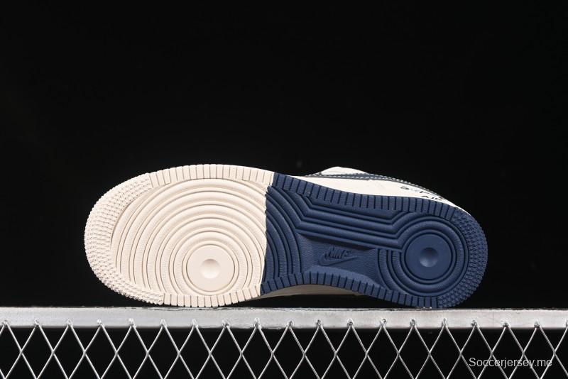 حذاء نايك اير فورس 1 '07 سوبريم سوبريم سوبريم سنيكرز سنيكرز كاجوال بلون أزرق - XS1958-565