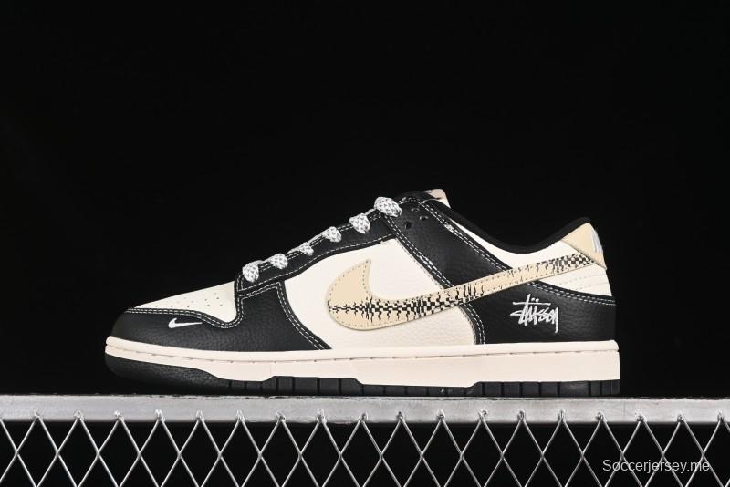 حذاء تزلج نايك SB Dunk Dunk Low Stussy Collaboration Panda Anniversary حذاء تزلج منخفض الكماليات مخصص للذكرى السنوية - ZH2598-271