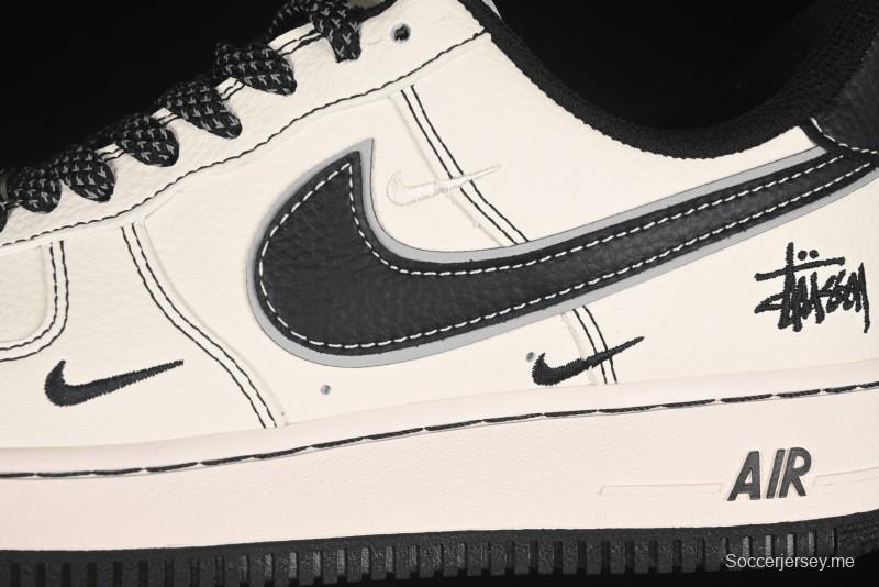 حذاء نايك اير فورس 1'07 منخفض من نايك ستاسي كولابوريشن ستاسي سنيكرز سوداء سووش كاجوال - HH7518-059