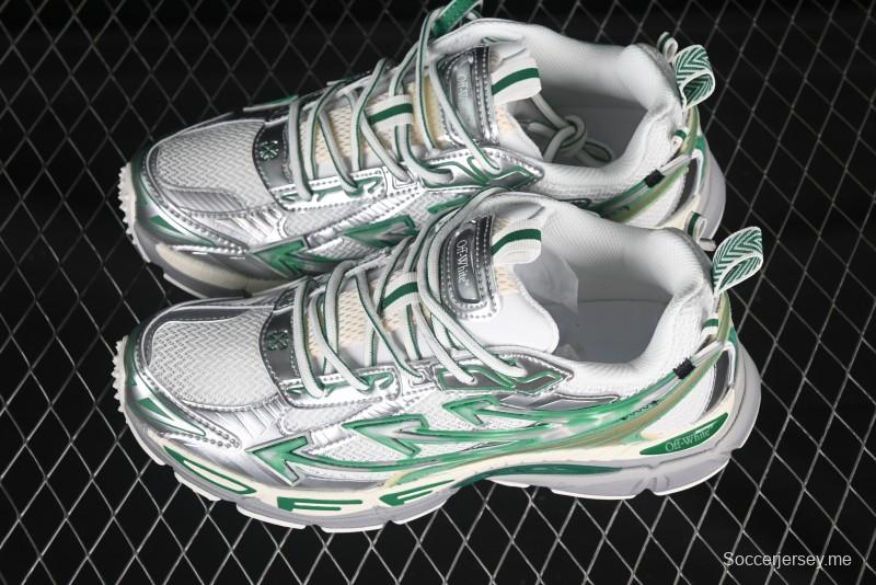 حذاء كاجوال كاجوال أخضر اللون أخضر بربطة عنق مصبوغة بالألوان من أوف وايت بي رايت - X.E5