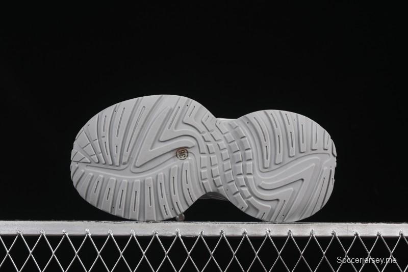 حذاء أبي كاجوال ذو سلسلة لؤلؤية من الدانتيل GG-CC - 250310 فضي