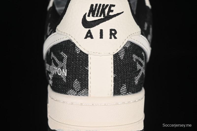 حذاء نايك اير فورس 1 '07 منخفض LV Collaboration LV Collaboration بطباعة مزدوجة من الدنيم الكاجوال - YX5066-317