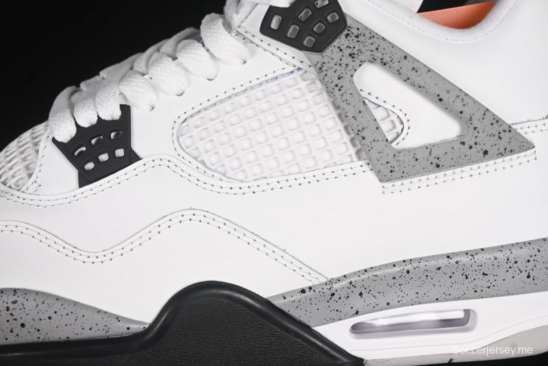 حذاء كرة السلة نايك اير جوردان 4 ريترو جوردان 4 ريترو أبيض أسمنتي - FV5029-100
