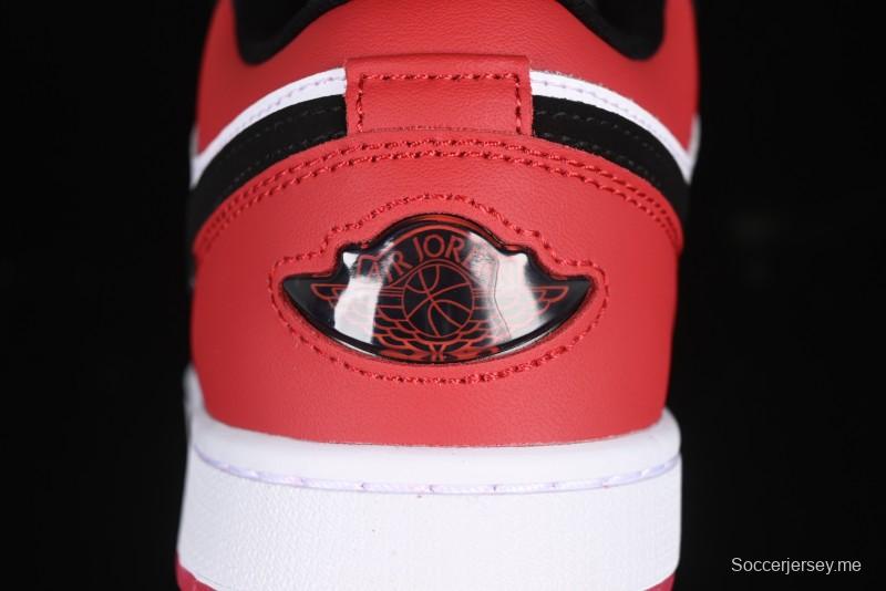 حذاء نايك اير جوردان 1 لاو "أبيض أسود أسود جيم أحمر" سنيكرز ريترو كاجوال - IB8971-106