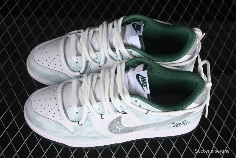 حذاء رياضي كاجوال منخفض الكاجوال من نايك دونك لو أزرق بورسلين ثعبان عظمي أزرق اللون - DD1391-101