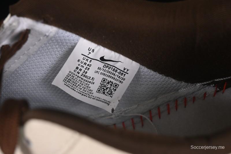 حذاء نايك اير فورس 1 '07 منخفض من نايك اير فورس 1 '07 بالتعاون مع بابي حذاء رياضي كاجوال بيج بني بنقوش جرافيتي سووش - DF0188-061