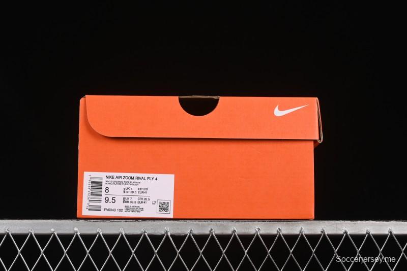 حذاء الجري زوم ريفال فلاي 4 من نايك زوم ريفال فلاي 4 خفيف الوزن وسريع الاستجابة بتقنية فلاي نت وريكت - FV6040-102