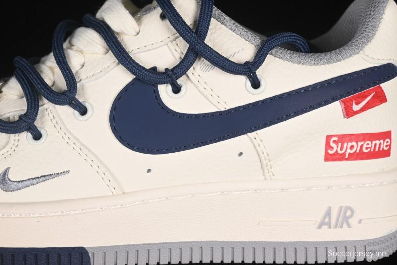 حذاء نايك اير فورس 1 '07 منخفض سوبريم سوبريم سوبريم تعاون نايك بلونين أزرق رمادي برباط - DM686868-068