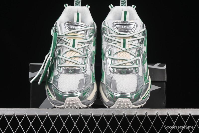 حذاء كاجوال كاجوال أخضر اللون أخضر بربطة عنق مصبوغة بالألوان من أوف وايت بي رايت - X.E5