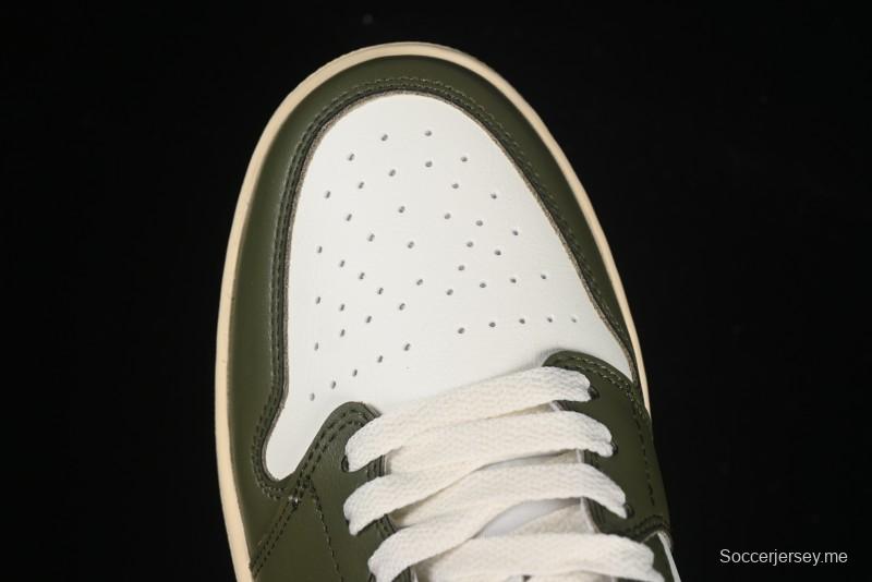 حذاء رياضي نايك اير جوردان 1 لاو AJ1 نايك اير جوردان 1 لاو AJ1 أخضر عسكري أبيض كاجوال لايف ستايل - DC0774-122