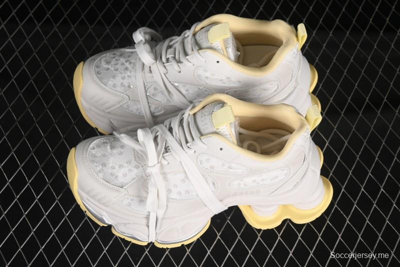 GG-CC حذاء أبي مجوف بأربطة من نفس النمط بنعل مجوف 5 سم لزيادة الارتفاع - G25U9988