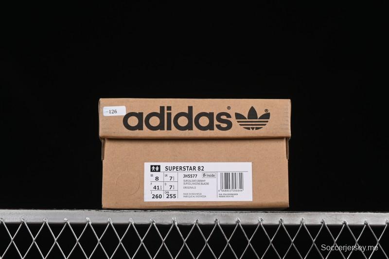 أديداس سوبر ستار 82 سنيكرز كاجوال بمقدمة من الصدف - JH5577