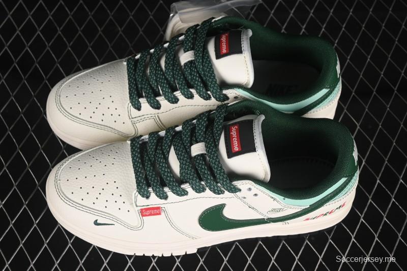 حذاء تزلج نايك SB دانك لو سوب سوب سوب أبيض أخضر سووش اير فورس 1 كاجوال منخفض - FC1688-222