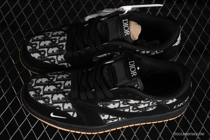 حذاء نايك ترافيس سكوت x Fragment Design x Air Jordan 1 Low OG SP SP AJ1 Collaboration - XS2024-069