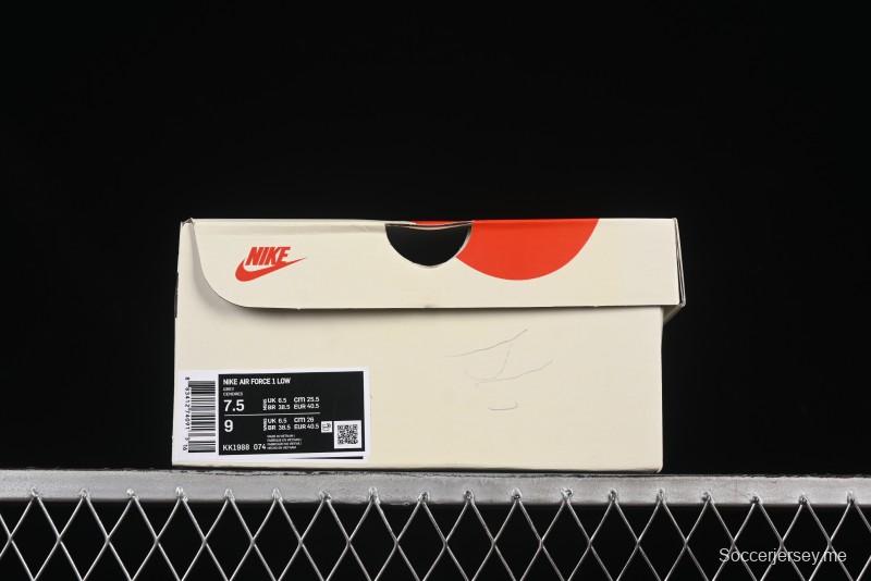 حذاء نايك اير فورس 1'07 منخفض من نايك اير فورس 1'07 كروم هارتس تعاون قلوب أسود أخضر سووش سنيكرز كاجوال - KK1988-074