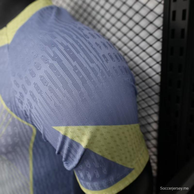 إصدار اللاعب 25/26 قميص برشلونة أزرق فاتح بنمط هندسي 25/26