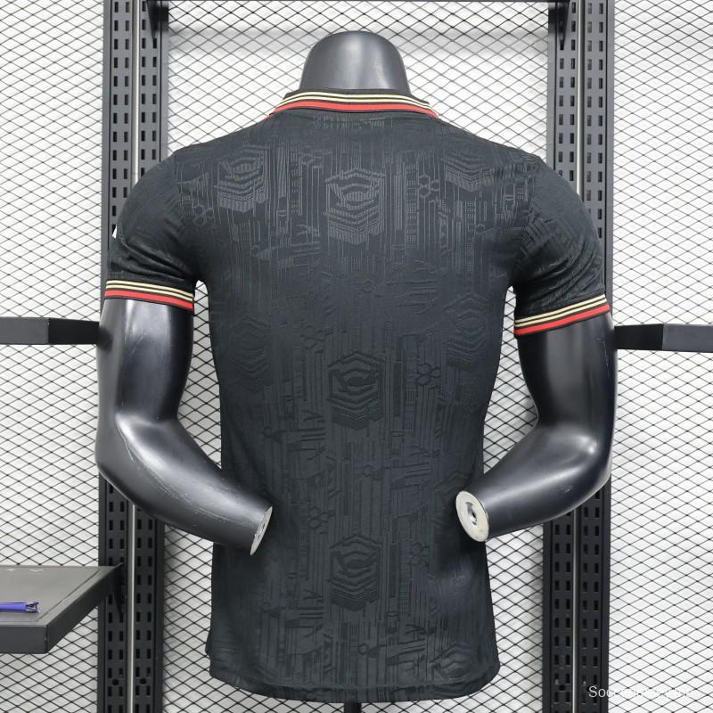 إصدار اللاعبين 25/26 قميص بولو أسود من أرسنال 25/26