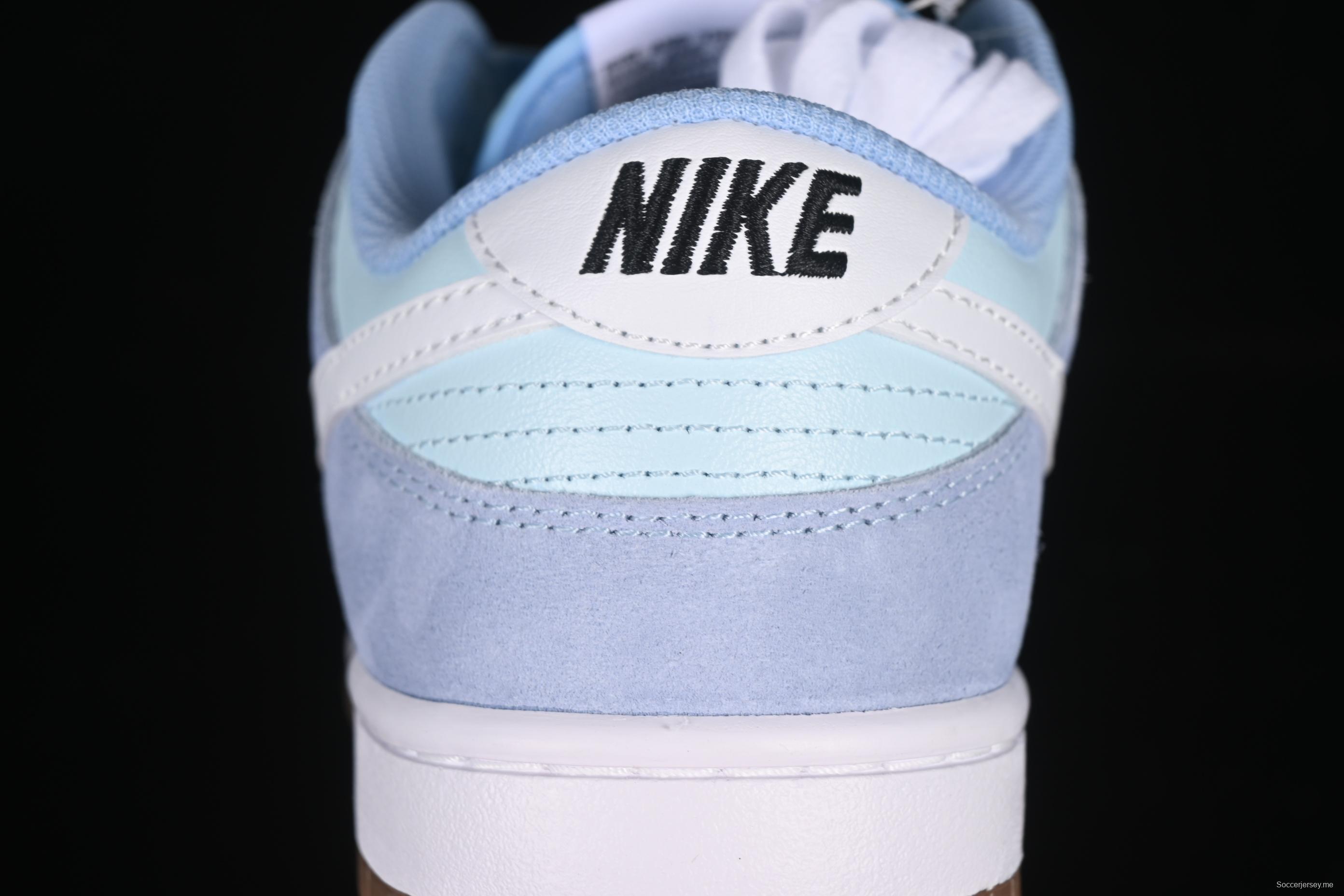 حذاء رياضي كاجوال ريترو ريترو منخفض من نايك من الجلد والجلد المدبوغ مع نعل من حليب جوز الهند المعتق - IB6399-400