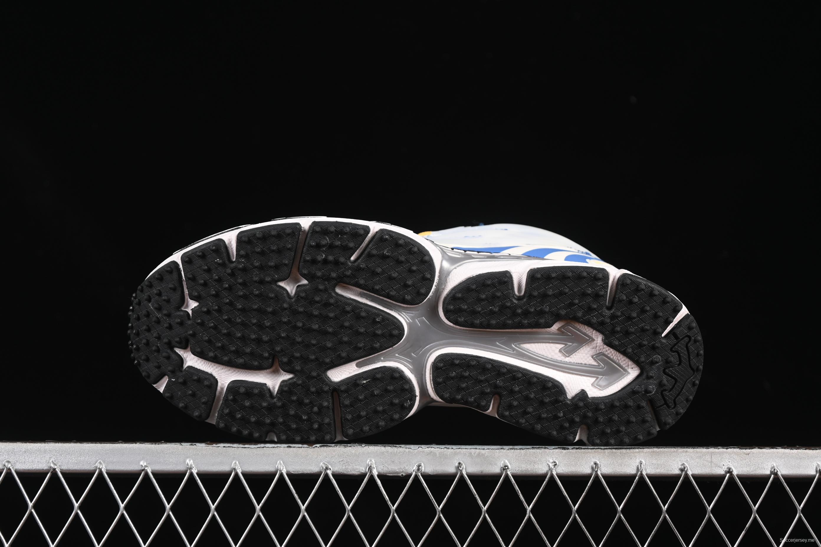 حذاء سنيكرز بي رايت من أوف وايت بي رايت سنيكرز لايف ستايل منخفض الساق باللون الأبيض والأزرق - C.D4